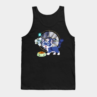 Cute little unicorn kitten and bird Tank Top